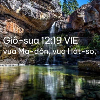 Picture 02 - Giô-sua 12:19 VIE - vua Ma-đôn, vua - Bible Verse Picture