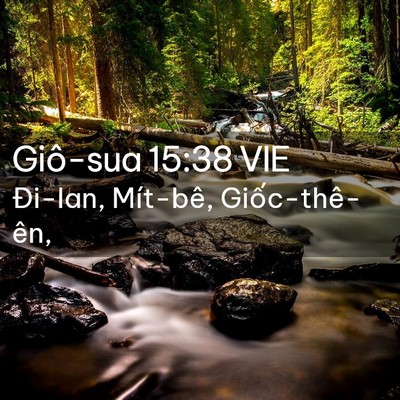Picture 02 - Giô-sua 15:38 VIE - Đi-lan, Mít-bê, - Bible Verse Picture