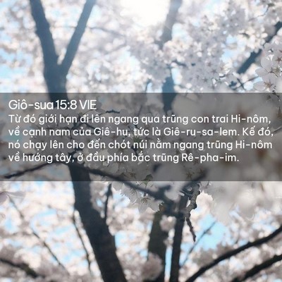 Picture 02 - Giô-sua 15:8 VIE - Từ đó giới hạn đi lên ngang qua trũng - Bible Verse Picture