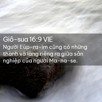 Picture 02 - Giô-sua 16:9 VIE - Người Eùp-ra-im cũng có những thành và - Bible Verse Picture