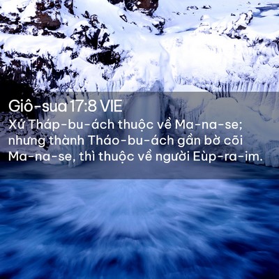 Picture 02 - Giô-sua 17:8 VIE - Xứ Tháp-bu-ách thuộc về Ma-na-se; nhưng - Bible Verse Picture