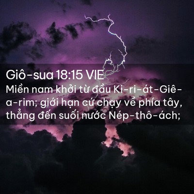 Picture 02 - Giô-sua 18:15 VIE - Miền nam khởi từ đầu - Bible Verse Picture