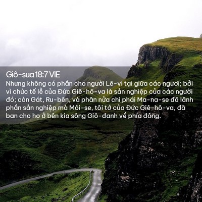 Picture 02 - Giô-sua 18:7 VIE - Nhưng không có phần cho người Lê-vi - Bible Verse Picture