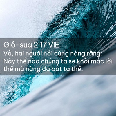 Picture 02 - Giô-sua 2:17 VIE - Vả, hai người nói cùng nàng rằng: Này - Bible Verse Picture