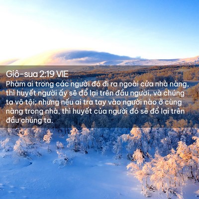Picture 02 - Giô-sua 2:19 VIE - Phàm ai trong các người đó đi ra ngoài - Bible Verse Picture
