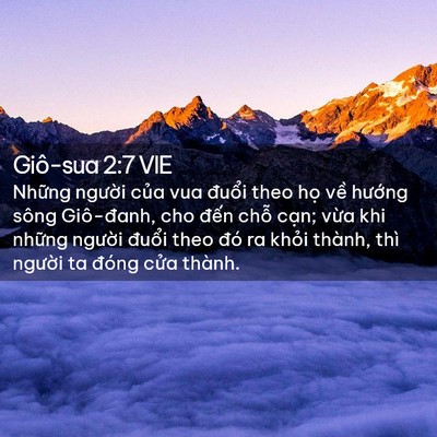 Picture 02 - Giô-sua 2:7 VIE - Những người của vua đuổi theo họ về - Bible Verse Picture