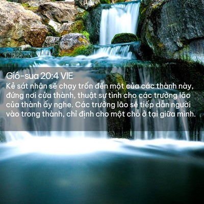 Picture 02 - Giô-sua 20:4 VIE - Kẻ sát nhân sẽ chạy trốn đến một - Bible Verse Picture