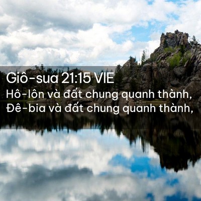 Picture 02 - Giô-sua 21:15 VIE - Hô-lôn và đất chung quanh thành, Đê-bia - Bible Verse Picture