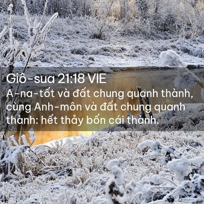 Picture 02 - Giô-sua 21:18 VIE - A-na-tốt và đất chung quanh thành, cùng - Bible Verse Picture