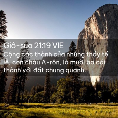 Picture 02 - Giô-sua 21:19 VIE - Cộng các thành của những thầy tế - Bible Verse Picture