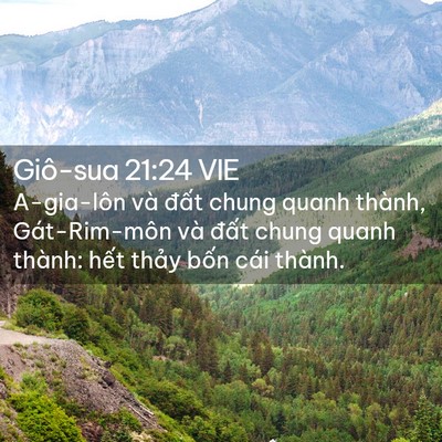 Picture 02 - Giô-sua 21:24 VIE - A-gia-lôn và đất chung quanh thành, - Bible Verse Picture