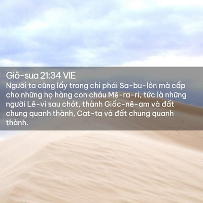 Picture 02 - Giô-sua 21:34 VIE - Người ta cũng lấy trong chi phái - Bible Verse Picture