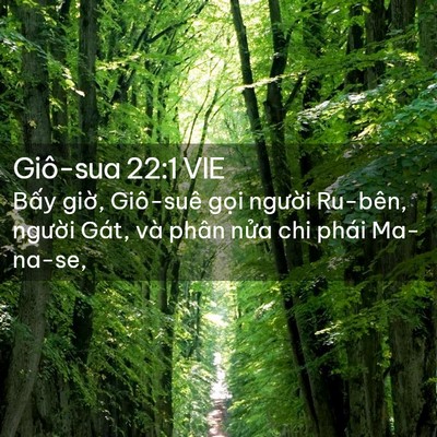 Picture 02 - Giô-sua 22:1 VIE - Bấy giờ, Giô-suê gọi người Ru-bên, - Bible Verse Picture