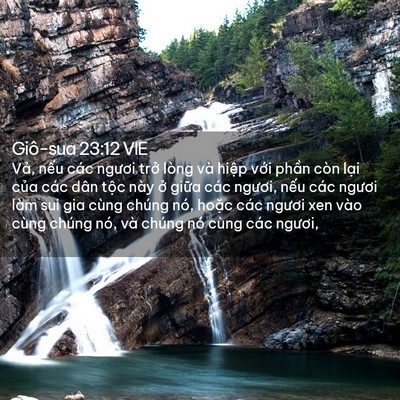Picture 02 - Giô-sua 23:12 VIE - Vả, nếu các ngươi trở lòng và hiệp - Bible Verse Picture