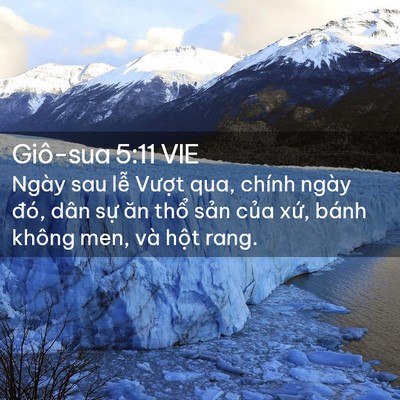 Picture 02 - Giô-sua 5:11 VIE - Ngày sau lễ Vượt qua, chính ngày đó, - Bible Verse Picture