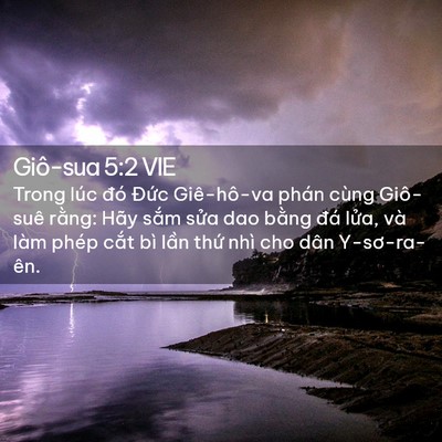 Picture 02 - Giô-sua 5:2 VIE - Trong lúc đó Đức Giê-hô-va phán cùng - Bible Verse Picture