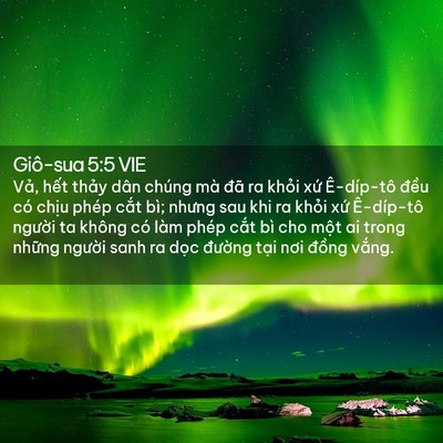 Picture 02 - Giô-sua 5:5 VIE - Vả, hết thảy dân chúng mà đã ra khỏi - Bible Verse Picture