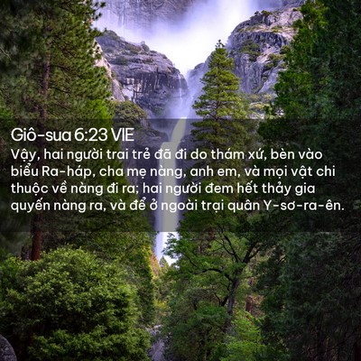 Picture 02 - Giô-sua 6:23 VIE - Vậy, hai người trai trẻ đã đi do thám - Bible Verse Picture