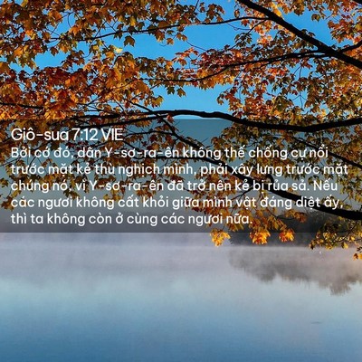 Picture 02 - Giô-sua 7:12 VIE - Bởi cớ đó, dân Y-sơ-ra-ên không thế - Bible Verse Picture