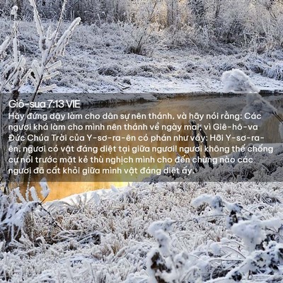 Picture 02 - Giô-sua 7:13 VIE - Hãy đứng dậy làm cho dân sự nên - Bible Verse Picture