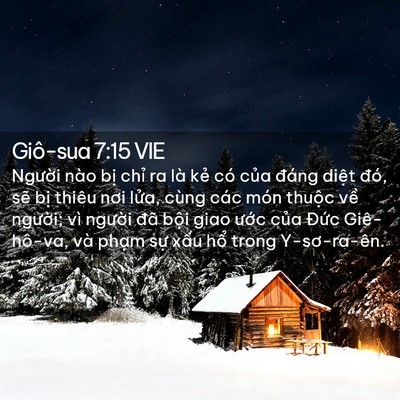Picture 02 - Giô-sua 7:15 VIE - Người nào bị chỉ ra là kẻ có của - Bible Verse Picture