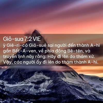 Picture 02 - Giô-sua 7:2 VIE - ỳ Giê-ri-cô Giô-suê sai người đến - Bible Verse Picture