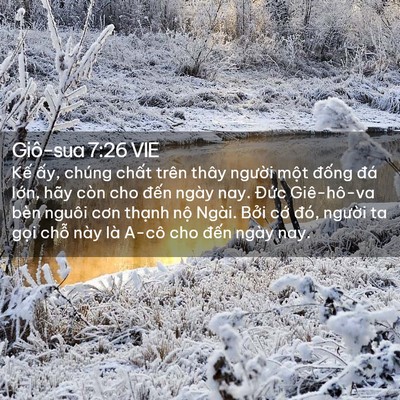 Picture 02 - Giô-sua 7:26 VIE - Kế ấy, chúng chất trên thây người - Bible Verse Picture