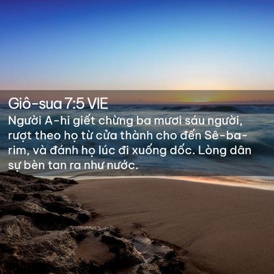 Picture 02 - Giô-sua 7:5 VIE - Người A-hi giết chừng ba mươi sáu - Bible Verse Picture