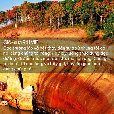 Picture 02 - Giô-sua 9:11 VIE - Các trưởng lão và hết thảy dân sự - Bible Verse Picture