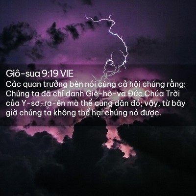 Picture 02 - Giô-sua 9:19 VIE - Các quan trưởng bèn nói cùng cả hội - Bible Verse Picture