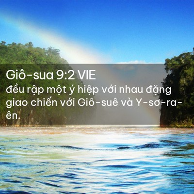 Picture 02 - Giô-sua 9:2 VIE - đều rập một ý hiệp với nhau đặng - Bible Verse Picture