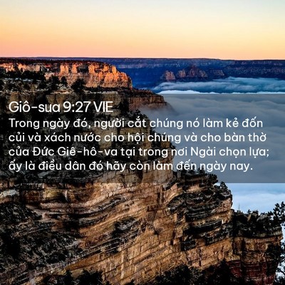 Picture 02 - Giô-sua 9:27 VIE - Trong ngày đó, người cắt chúng nó làm - Bible Verse Picture