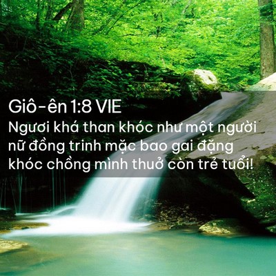 Picture 02 - Giô-ên 1:8 VIE - Ngươi khá than khóc như một người nữ - Bible Verse Picture