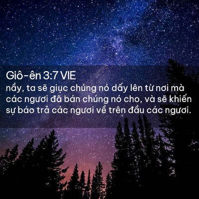Picture 02 - Giô-ên 3:7 VIE - nầy, ta sẽ giục chúng nó dấy lên từ - Bible Verse Picture