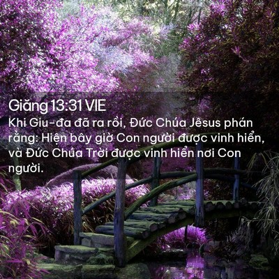 Picture 02 - Giăng 13:31 VIE - Khi Giu-đa đã ra rồi, Đức Chúa Jêsus - Bible Verse Picture