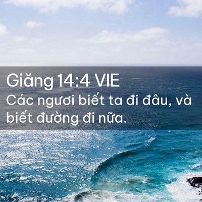 Picture 02 - Giăng 14:4 VIE - Các ngươi biết ta đi đâu, và biết - Bible Verse Picture