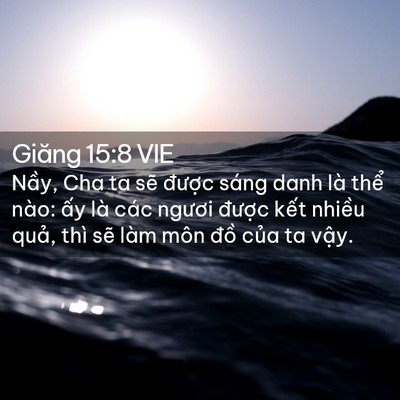 Picture 02 - Giăng 15:8 VIE - Nầy, Cha ta sẽ được sáng danh là thể - Bible Verse Picture