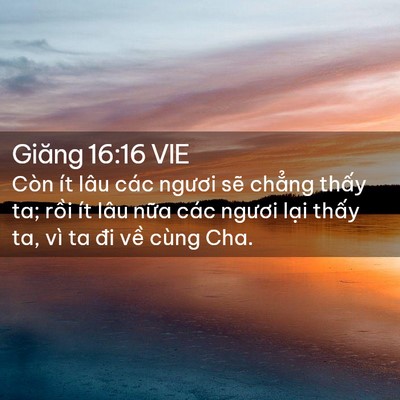 Picture 02 - Giăng 16:16 VIE - Còn ít lâu các ngươi sẽ chẳng thấy - Bible Verse Picture