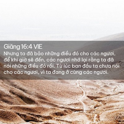 Picture 02 - Giăng 16:4 VIE - Nhưng ta đã bảo những điều đó cho - Bible Verse Picture