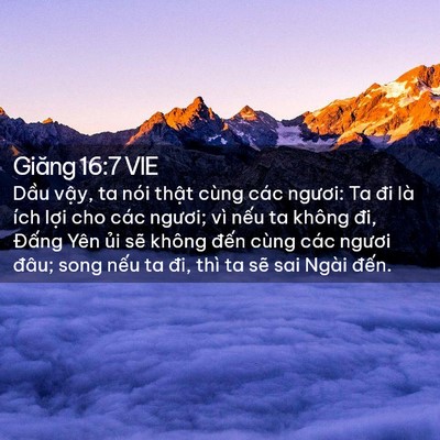 Picture 02 - Giăng 16:7 VIE - Dầu vậy, ta nói thật cùng các ngươi: - Bible Verse Picture