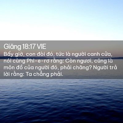 Picture 02 - Giăng 18:17 VIE - Bấy giờ, con đòi đó, tức là người - Bible Verse Picture