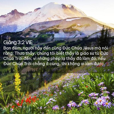 Picture 02 - Giăng 3:2 VIE - Ban đêm, người nầy đến cùng Đức - Bible Verse Picture