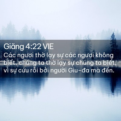 Picture 02 - Giăng 4:22 VIE - Các ngươi thờ lạy sự các ngươi không - Bible Verse Picture
