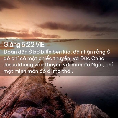 Picture 02 - Giăng 6:22 VIE - Đoàn dân ở bờ biển bên kia, đã nhận - Bible Verse Picture