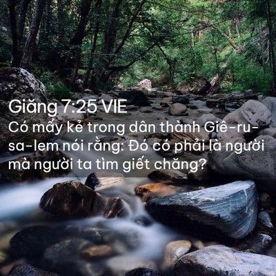 Picture 02 - Giăng 7:25 VIE - Có mấy kẻ trong dân thành Giê-ru-sa-lem - Bible Verse Picture