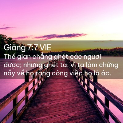 Picture 02 - Giăng 7:7 VIE - Thế gian chẳng ghét các ngươi được; - Bible Verse Picture