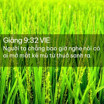 Picture 02 - Giăng 9:32 VIE - Người ta chẳng bao giờ nghe nói có ai - Bible Verse Picture