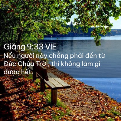 Picture 02 - Giăng 9:33 VIE - Nếu người này chẳng phải đến từ - Bible Verse Picture
