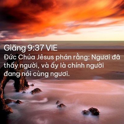 Picture 02 - Giăng 9:37 VIE - Đức Chúa Jêsus phán rằng: Ngươi đã - Bible Verse Picture