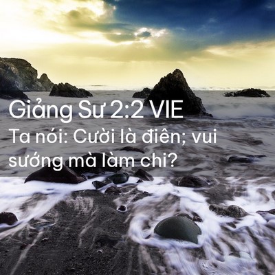 Picture 02 - Giảng Sư 2:2 VIE - Ta nói: Cười là điên; vui sướng mà - Bible Verse Picture